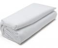 Простынь на резинке "Blanc des Vosges" сатин-делюкс, 200х200х30 blanc, белый