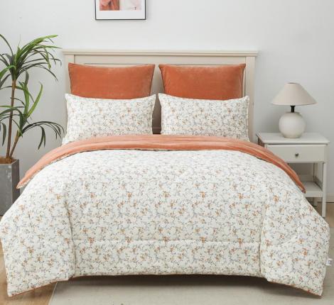 Постельное белье с одеялом "Sofi de Marko" Роберто №32 Велюр/Сатин, Семейный