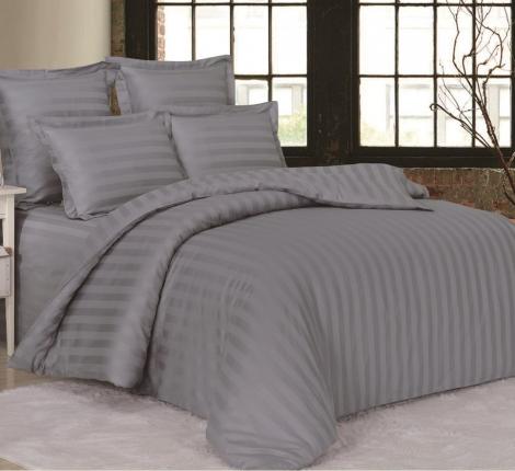 Постельное белье "Valtery" OD-52 Страйп Сатин, 1,5 спальный