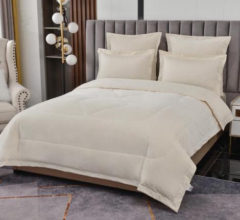 Постельное белье с одеялом "Sofi de Marko" Энрике (молоко-м) Велюр, Семейный