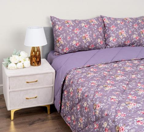 Постельное белье с одеялом "Siberia" Массимо №14 Сатин, 1,5 спальный