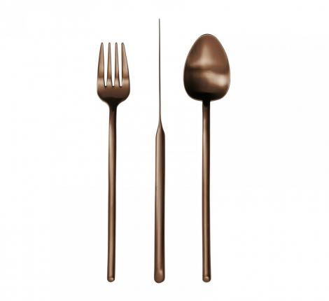 Набор столовых приборов "HERDMAR" STICK MAT CHOCOLATE 92 на 6 персон, 24 предмета