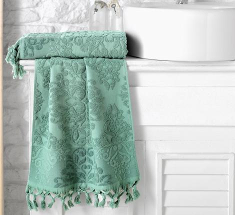 Кухонное полотенце махровое &quot;KARNA&quot; OTTOMAN 40x60 1/1, Зеленый