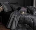 Постельное белье с одеялом "Kazanov.A." Lindor J'Adore (графит) Велюр/Тенсел, Семейный