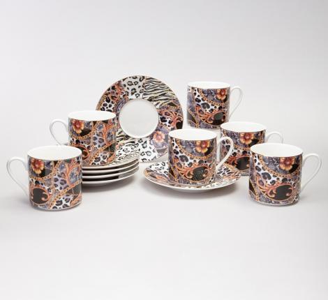 Кофейный набор "TOP STYLE" 165-618 на 6 персон, 12 предметов (180 мл)