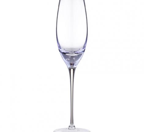 Набор бокалов для шампанского 2 штуки "BUBLES" PURPLE, 200 мл