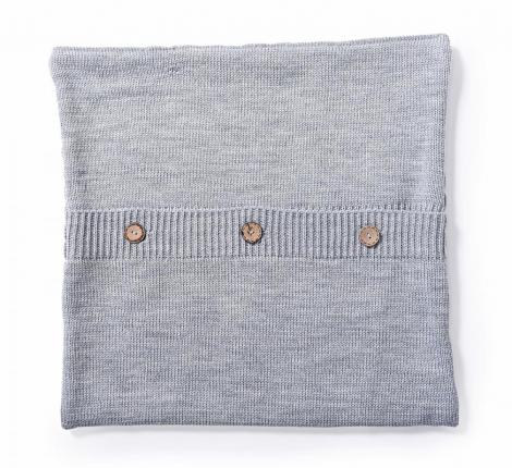 Наволочка вязаная "ШАХМАТЫ" 40x40, сумерки