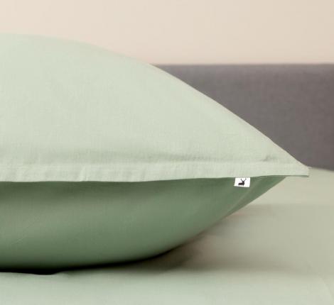 Постельное белье "Siberia" Сэнди (нефритовая) Ранфорс, 2 спальный (70х70)