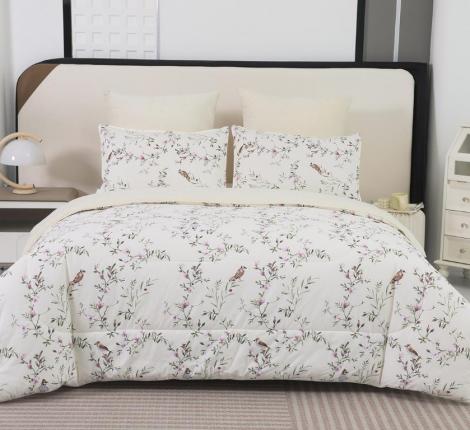 Постельное белье с одеялом "Sofi de Marko" Роберто №5 Велюр/Сатин, 1,5 спальный