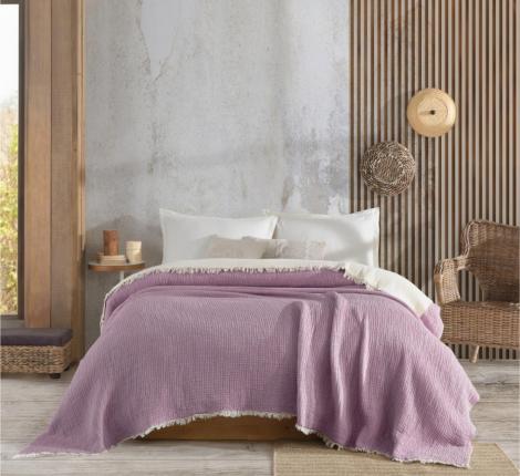 Покрывало "METEOR" MUSLIN SOFT, 230х240 (брусничный)