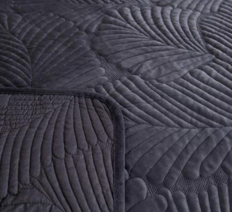 Покрывало "Sofi de Marko" Ноэль (антрацит) Велюр, 240х260