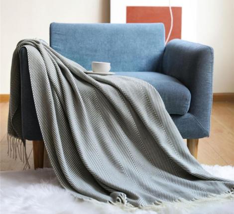 Плед вязаный PA-21, 130х240