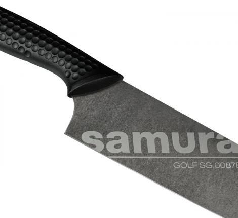 Нож кухонный &quot;Samura GOLF Stonewash&quot; Гранд Шеф 240 мм