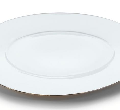 Тарелка "EPURE PLATINE" 29х27 см, лиможский фарфор