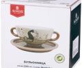 Бульонница с блюдцем "ПАРИЖСКИЕ КОТЫ", 950 мл