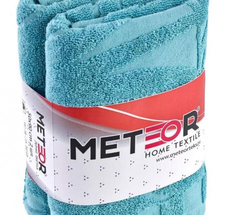 Комплект махровых полотенец "METEOR" (50x90/2 шт.) PATAYA, бирюзовый