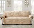 Комплект накидок  "Karteks" на диван 90х210 и два кресла 90х160 Ромбы, серо-бежевый