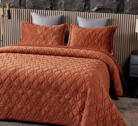 Покрывало "Sofi de Marko" Нобилис (медный) Велюр, 240х260