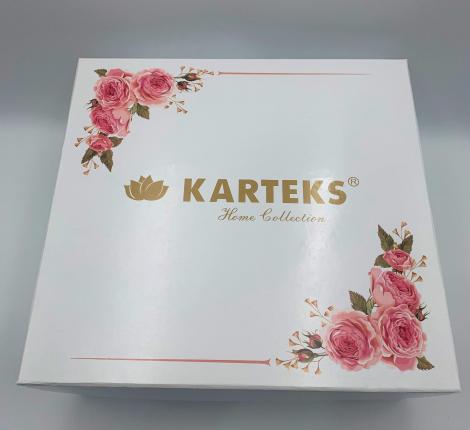 Плед вязаный в коробке "KARTEKS" MARLEN-012, 220х240 (синий)