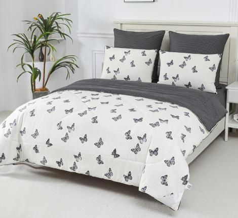 Постельное белье с одеялом "Sofi de Marko" Ришелье №41 Сатин, Семейный