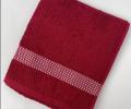 Полотенце махровое Кристаллики 50х85, бордовый