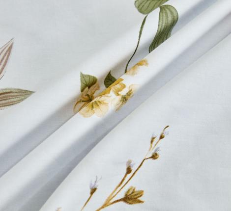 Постельное белье с одеялом "Asabella" 1868-OSPS Сатин ДеЛюкс, 1,5 спальный