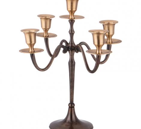 Подсвечник на 5 свечей "CUERO" 726-244, высота 27,5 см