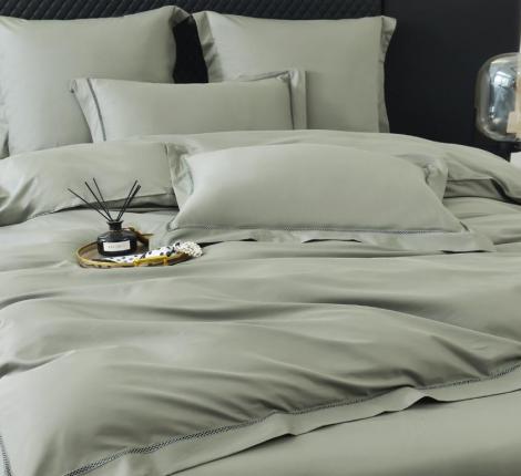 Постельное белье "Sofi de Marko" Изольда (олива) Сатин ДеЛюкс, 1,5 спальный