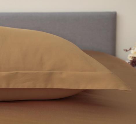 Постельное белье "Sofi de Marko" Моно (бронза) Сатин ДеЛюкс, Евро макс