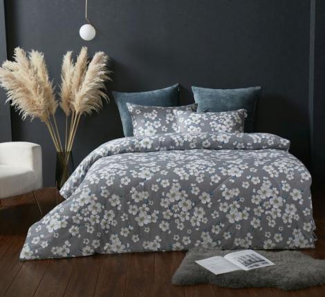 Постельное белье с одеялом "Kazanov.A." Зара (изумруд жемчуг) Велюр/Egypt Cotton, 1,5 спальный