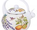 Чайник эмалированный со свистком "ПРОВАНС ЛИМОНЫ", 2,2 л
