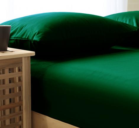 Простыня сатин SOHO collection (зелёный), 240х260