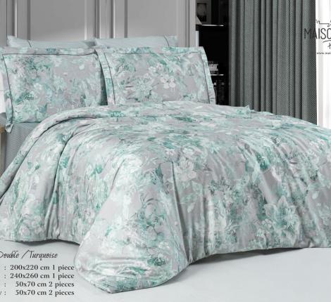 Постельное бельё "Maison D'or" LILY (бирюза) Тенсел, Евро