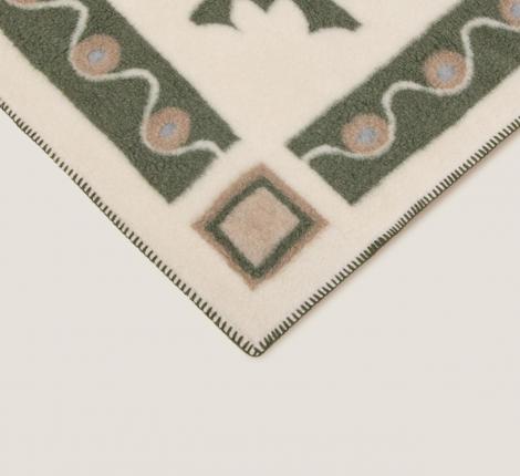 Плед кашемировый Frati "TRIONFALE" VERDE (зеленый), 150x190