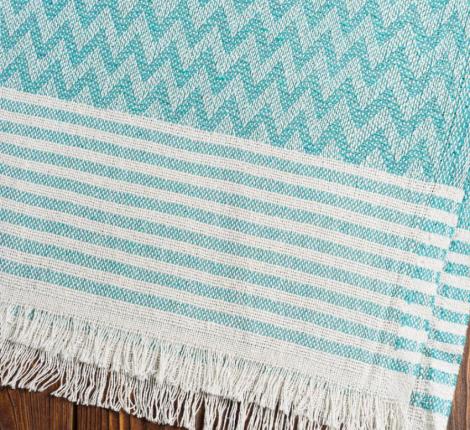 Плед "ELISA" (сине-зеленый) петроль, 170Х210