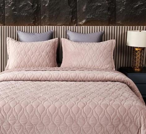 Покрывало "Sofi de Marko" Нобилис (пепел роза) Велюр, 240х260