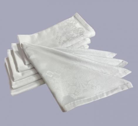 Салфетки махровые Maison D'or "PALMER" 45х45-6шт., белый