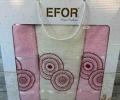 Набор махровых полотенец EFOR &quot;NOKTALI DAIRE&quot; (50*90-2шт, 70*140), розовый