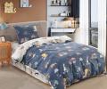 Постельное белье детское "Sofi de Marko" Диноленд (синий) Сатин, 1,5 спальный