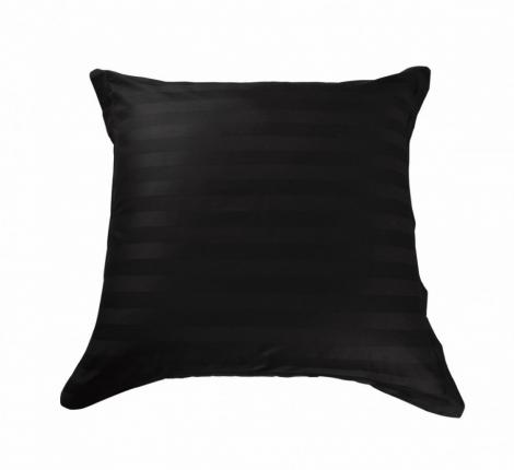 NST-54 Наволочки страйп-сатин черный, 50x70-2 шт.