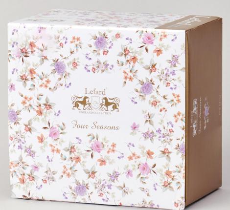 Чайный набор "ВРЕМЕНА ГОДА" на 2 персоны, 4 предметов (250 мл), голубой