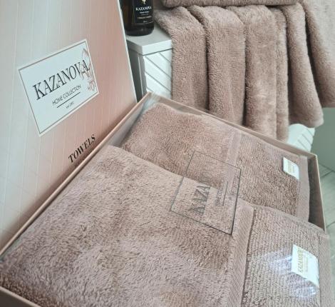 Комплект махровых полотенец "Kazanov.A." Teddy (дымчатая роза), 50х90+70х140