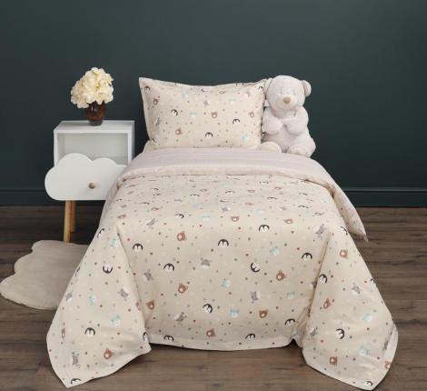 Постельное бельё детское "Sofi de Marko" Зверята Сатин, 1,5 спальный