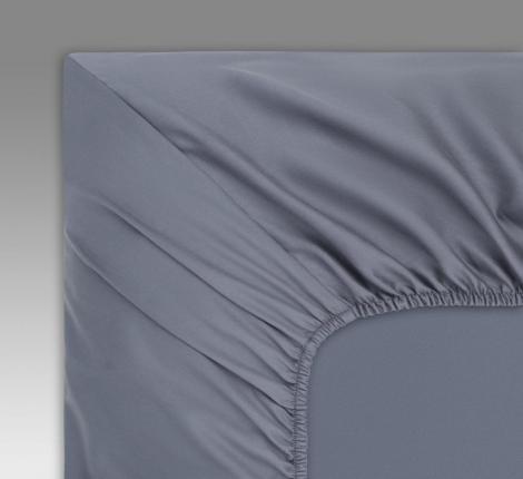 Простыня на резинке "Sofi de Marko" Мармис (индиго) Сатин, 160х200х30