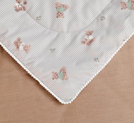 Постельное белье детское с одеялом "Sofi de Marko" Паддингтон (лиловый) Сатин, 1,5 спальный