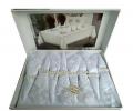 Скатерть EFOR KDK  SET 160х220+8 салфеток, серый