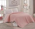 Покрывало вафельное с гипюром "DO&CO" 220x240 PETEK, розовый