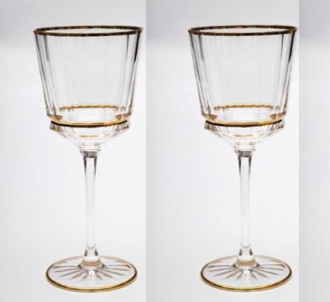 Набор бокалов для вина 6 штук "MACASSAR LIGHT GOBLET" хрусталь, высота 21 см
