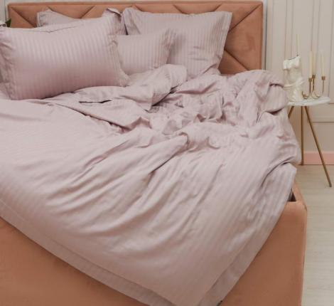 Постельное белье "Sofi de Marko" Моне (пепел роза) Страйп Сатин, 1,5 спальный