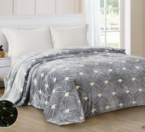 Плед светящийся "Cleo" БАМБУК НЕОН 150/016-PBN Велсофт, 150х200